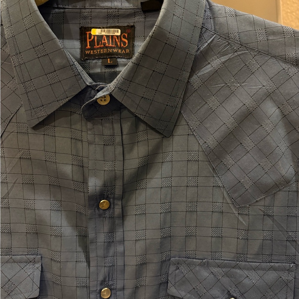 Men's Blue Checkered Shirt